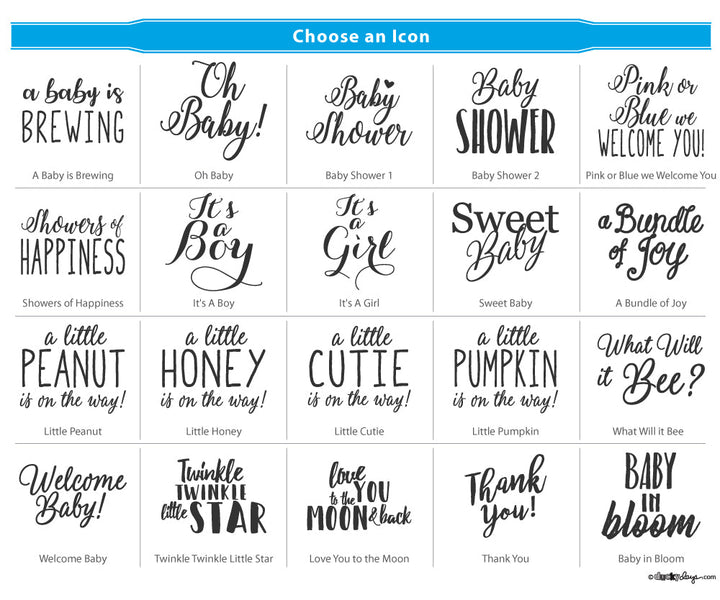 Baby Shower Candle Favors (Black)