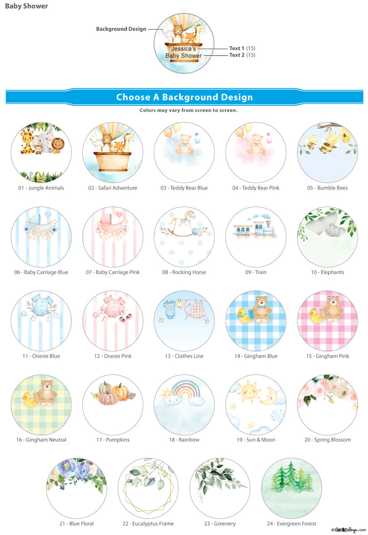 Baby Shower Life Savers Mint Favors