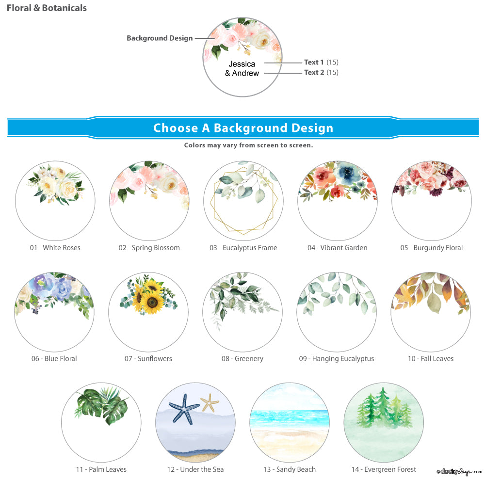 Floral &amp; Botanicals Personalized Life Savers