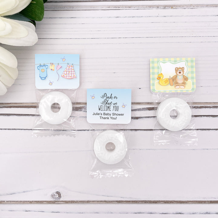 Baby Shower Life Savers Mint Tags