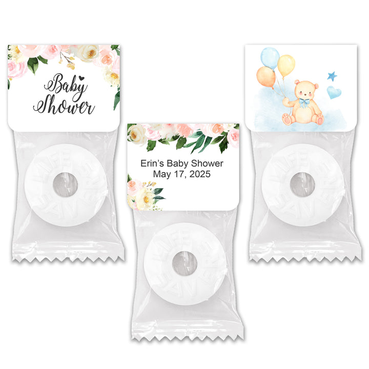 Baby Shower Life Savers Mint Tags