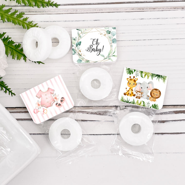 Baby Shower Life Savers Mint Tags