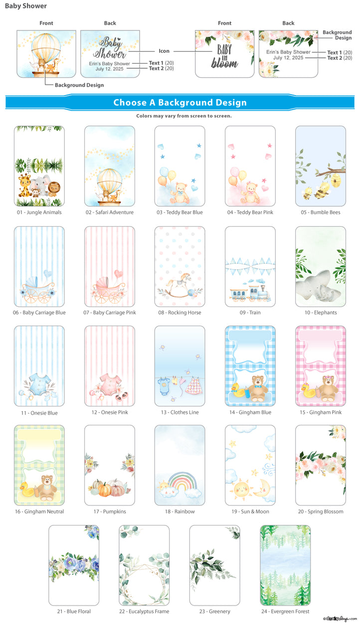 Baby Shower Life Savers Mint Tags