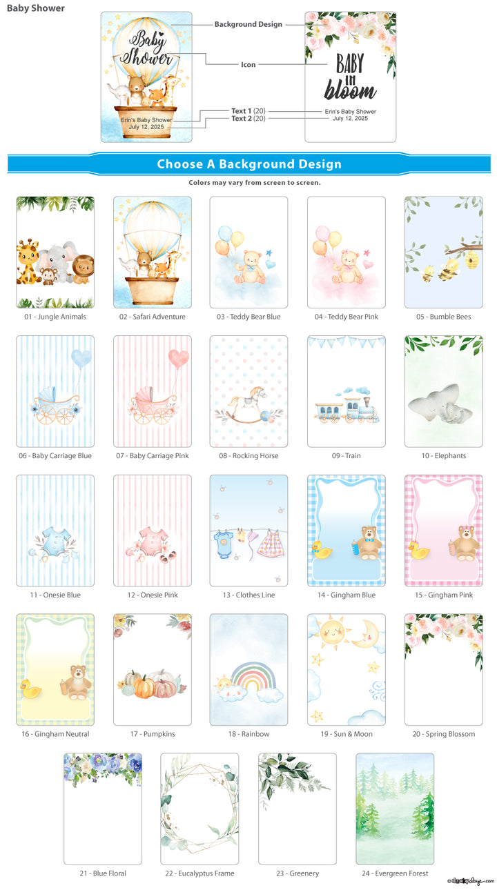 Baby Shower Tea Bag Favors