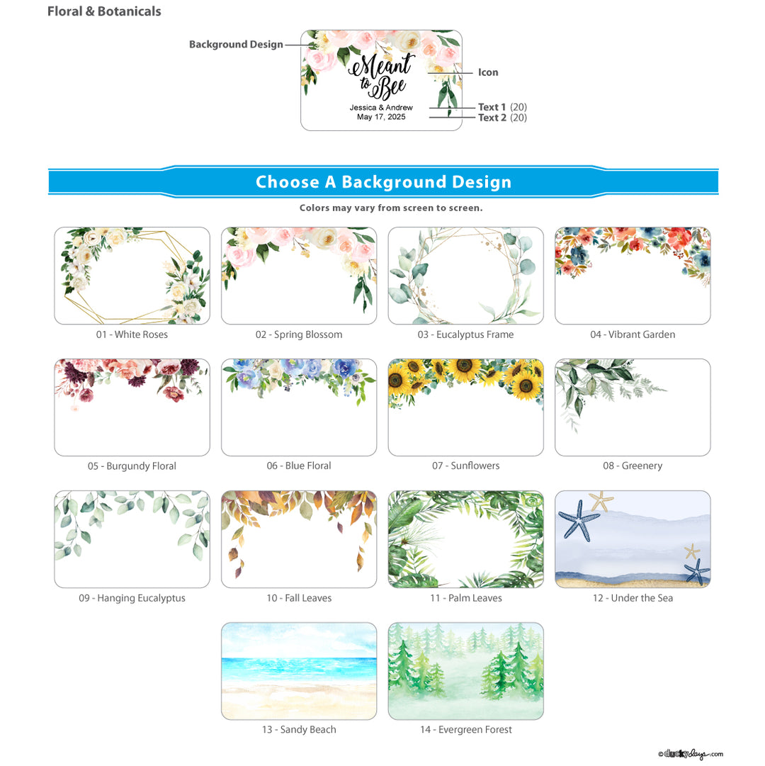 Honey Wedding Favors - Floral &amp; Botanicals Collection