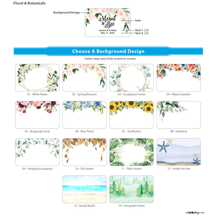 Honey Wedding Favors - Floral &amp; Botanicals Collection
