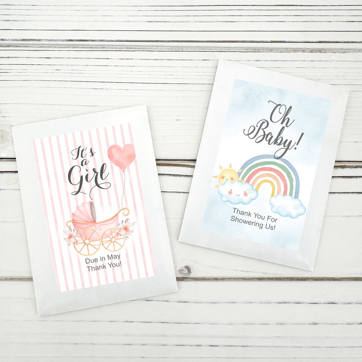 Baby Shower Wildflower Seed Packet Favors