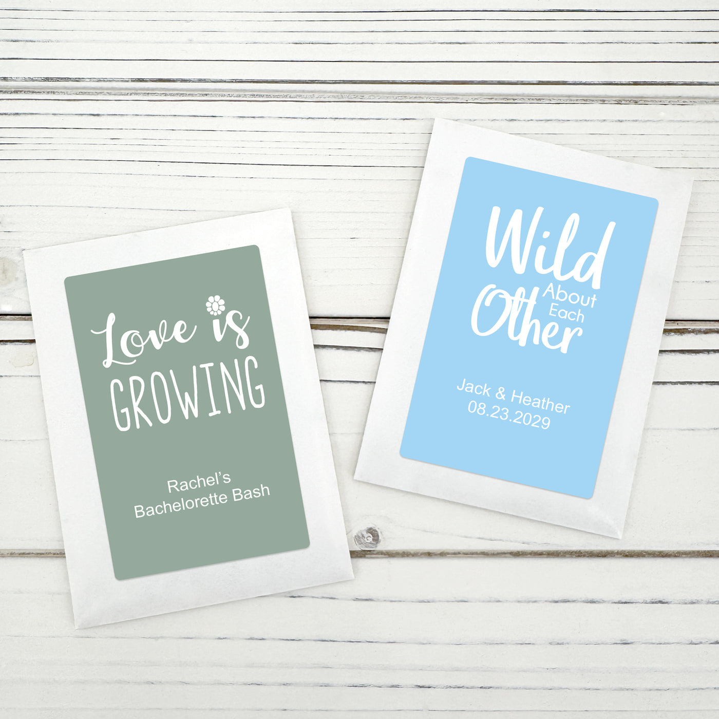 Catchy Sayings Wildflower Seed Packet Favors