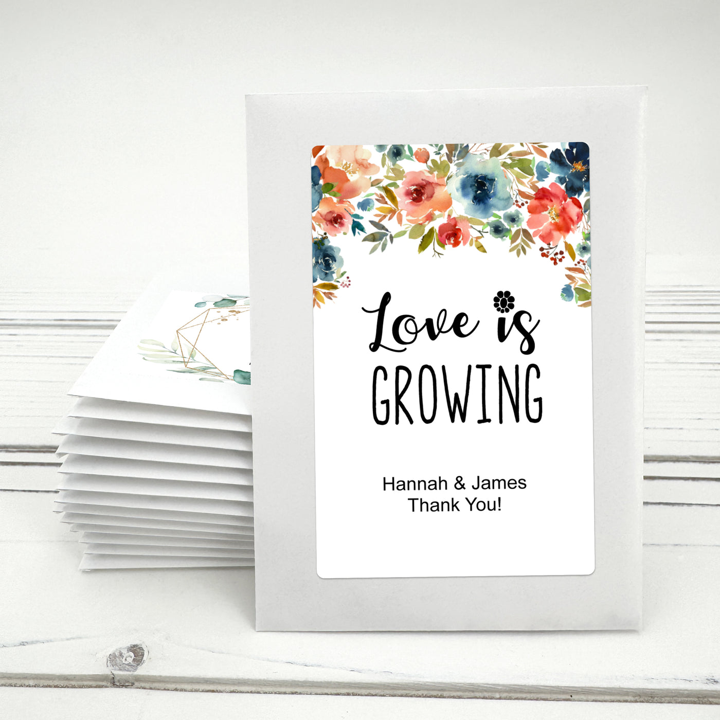 Floral & Botanicals Wildflower Seed Packet Favors