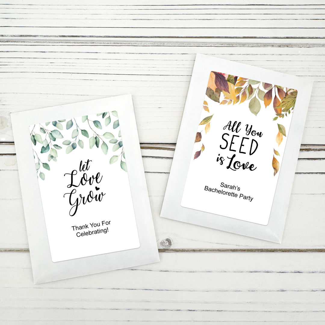 Floral &amp; Botanicals Wildflower Seed Packet Favors