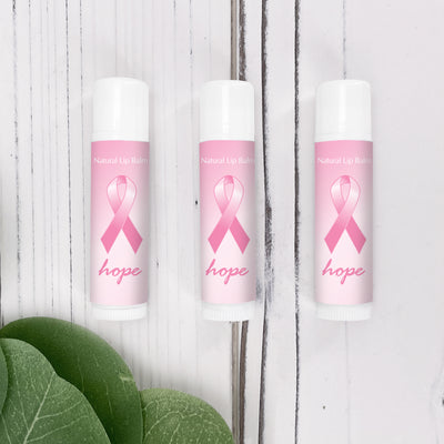 Breast Cancer Awareness Lip Balm - Pink Ribbon Giveaways - Hope Design