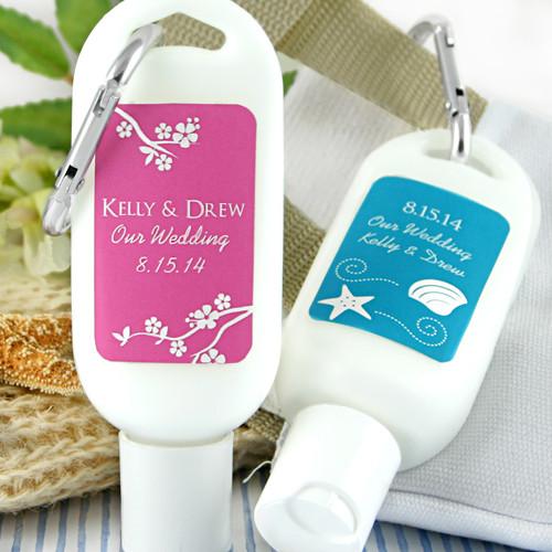 Personalized Sunscreen with Carabiner (SPF 30) - Silhouette Collection