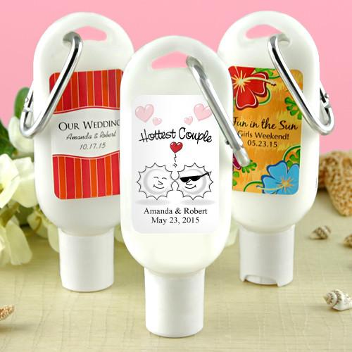 Sunscreen Favors with Carabiner (SPF 30)