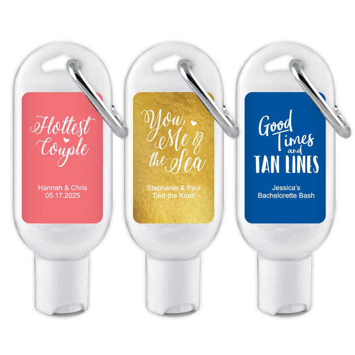 Catchy Sayings Sunscreen with Carabiner (SPF 30)