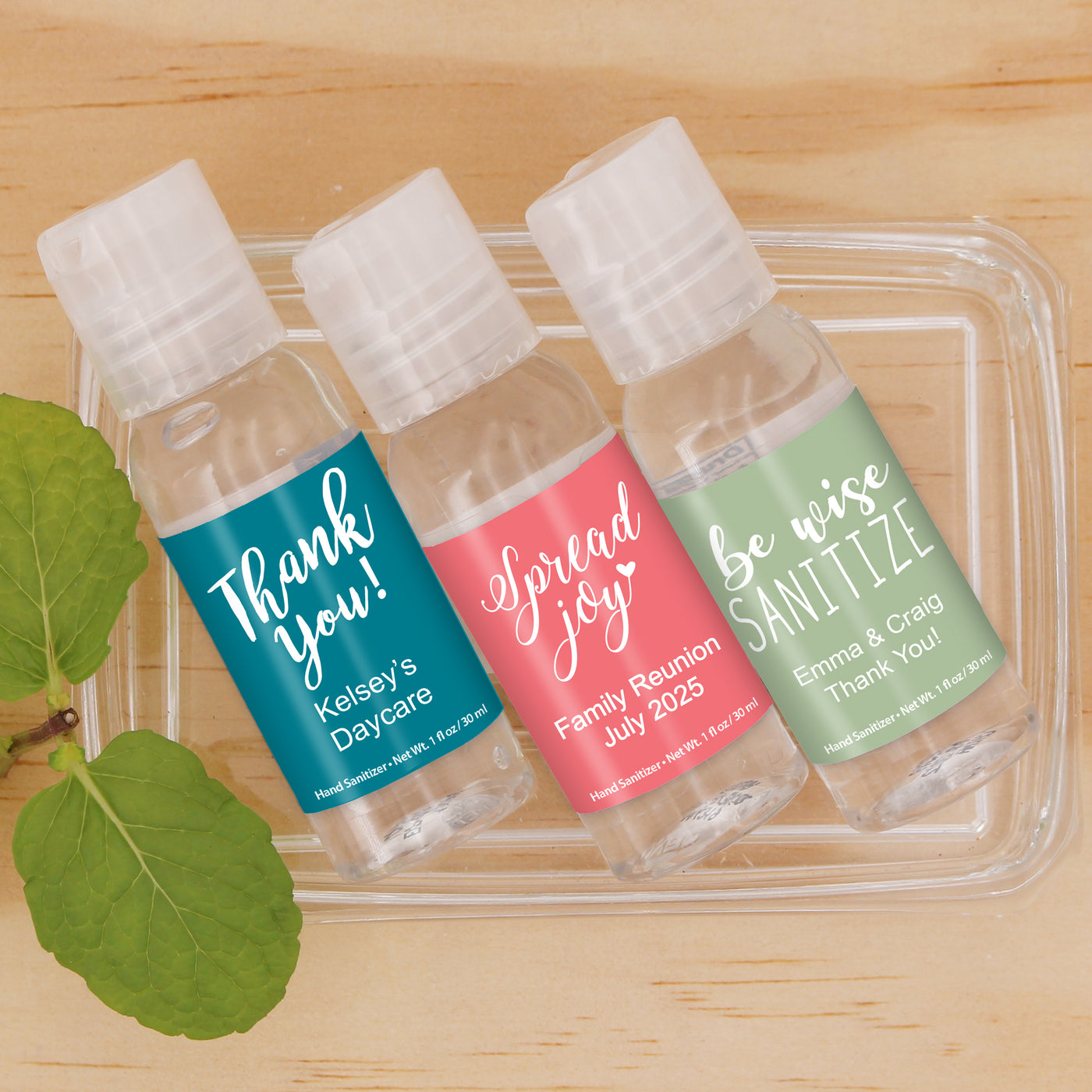 Catchy Sayings Personalized Hand Sanitizers