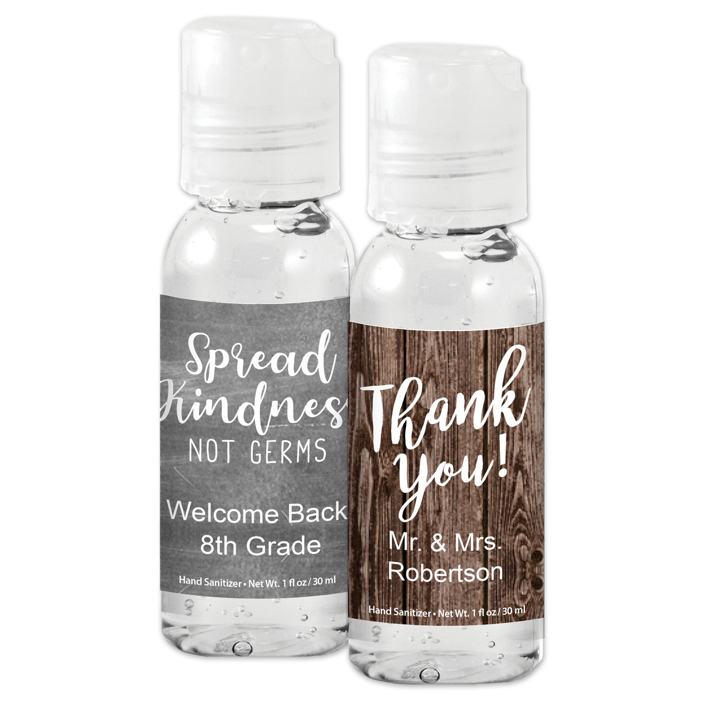 Catchy Sayings Personalized Hand Sanitizers
