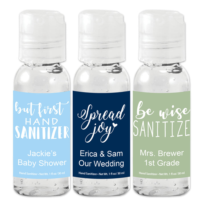 Catchy Sayings Personalized Hand Sanitizers