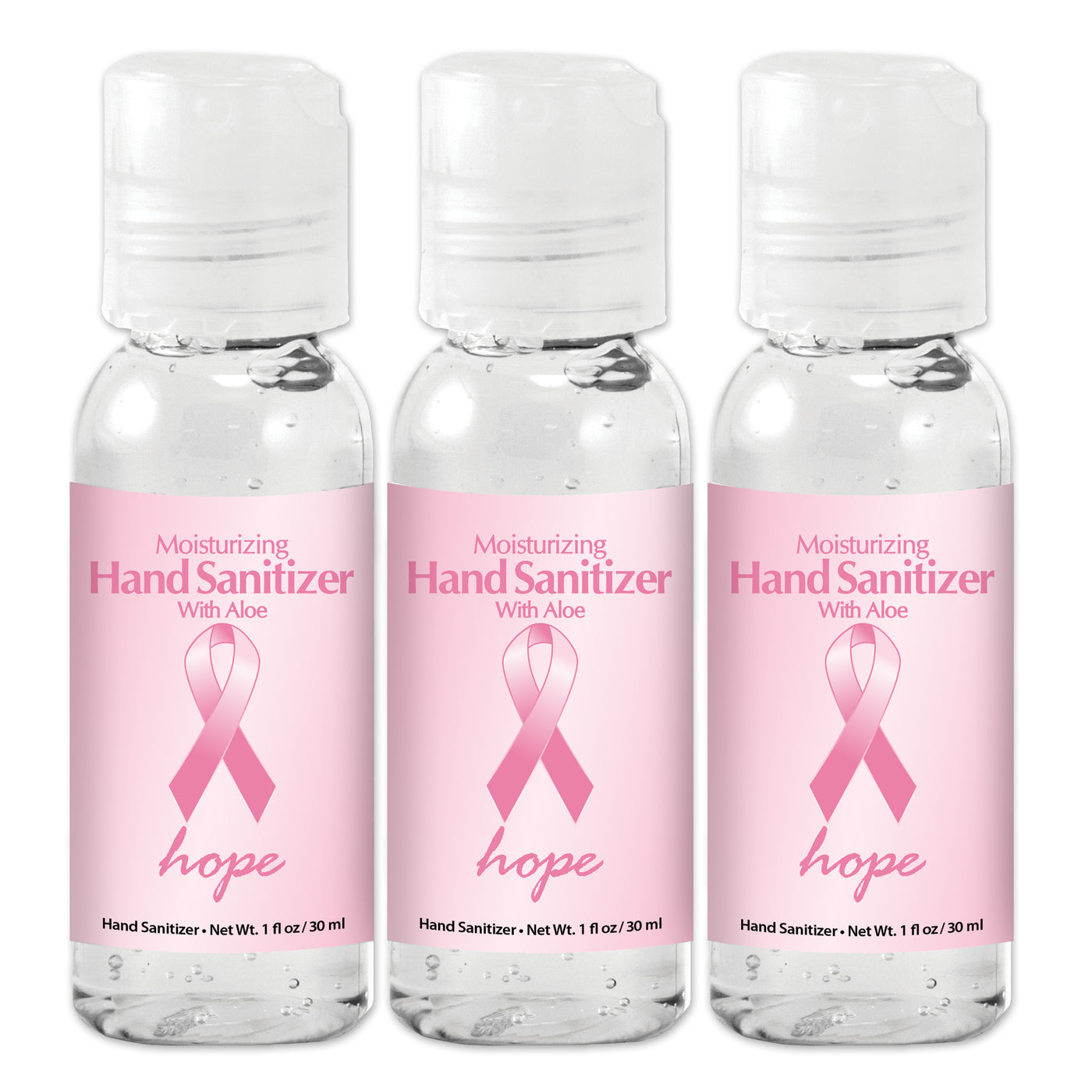 Breast Cancer Awareness Hand Sanitizer - Pink Ribbon Giveaways - Hope Design