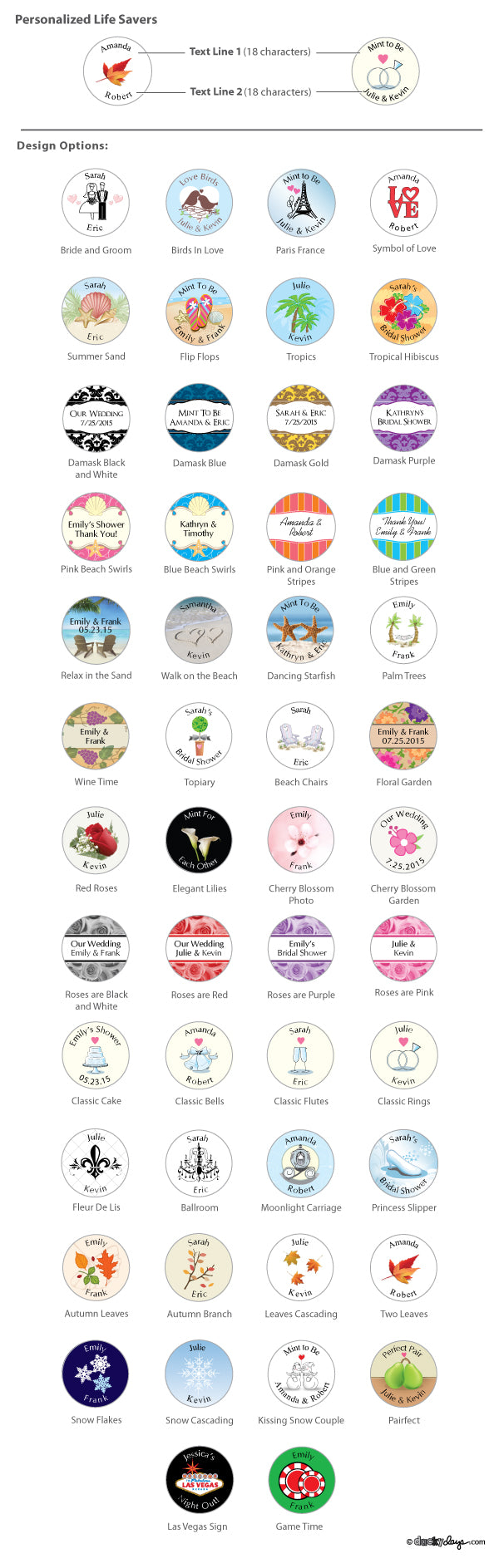 Life Savers Mint Wedding Favors