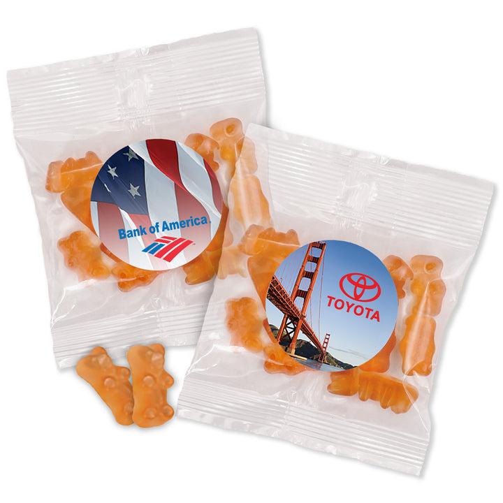 Custom Corporate Gummy Bears - Champagne Flavor