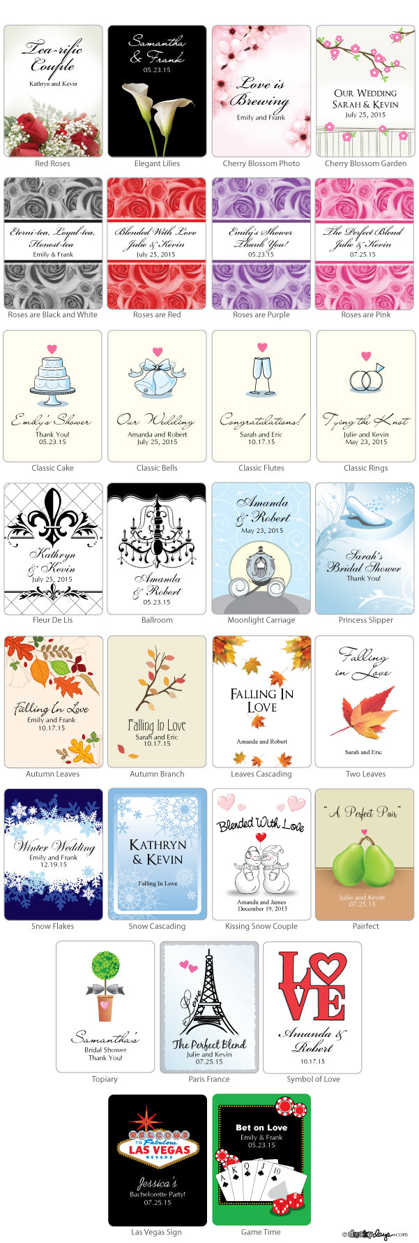 Tea Wedding Favors