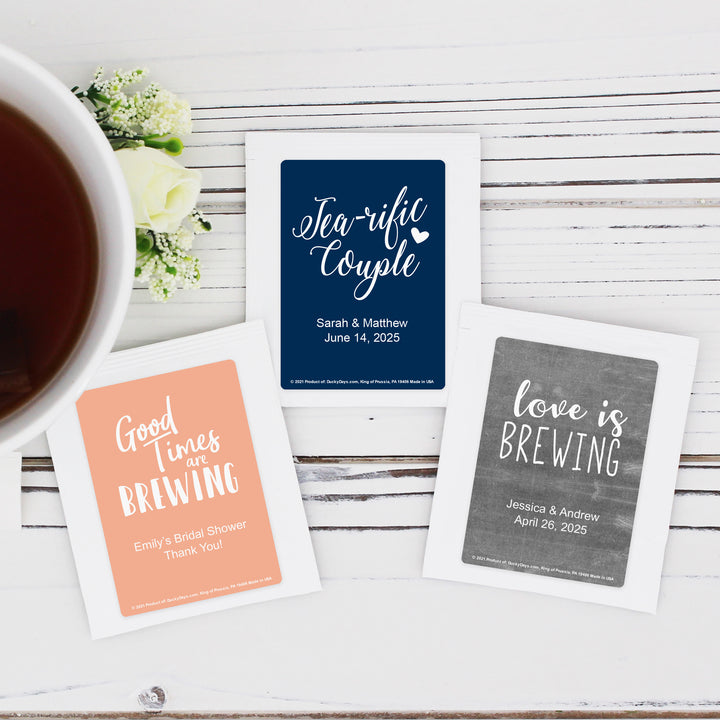 Catchy Sayings Personalized Tea Bags