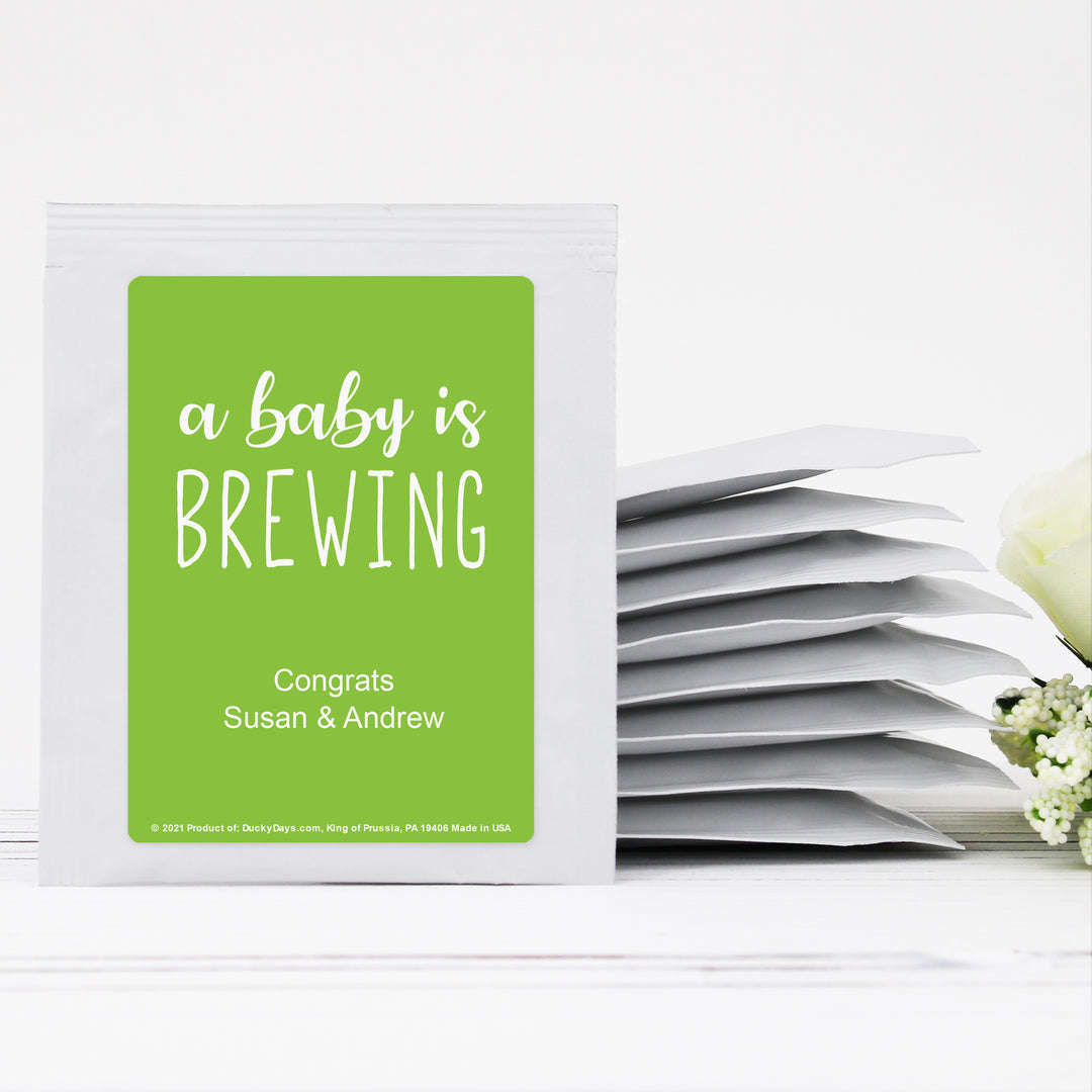 Catchy Sayings Personalized Tea Bags