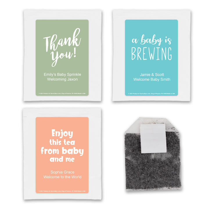 Catchy Sayings Personalized Tea Bags
