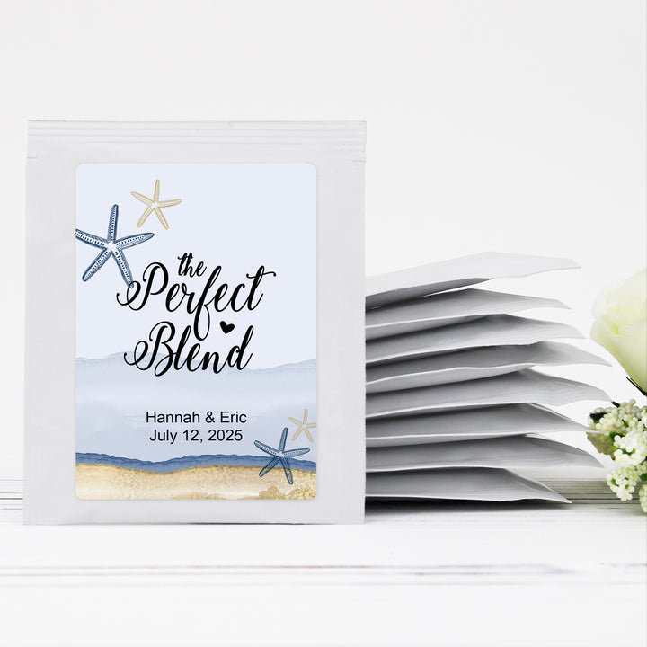 Floral &amp; Botanicals Personalized Tea Bag Favors