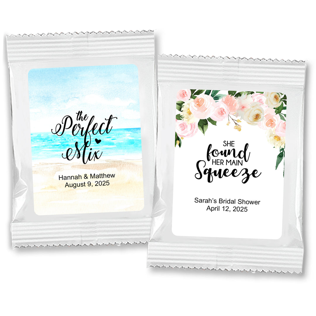 Floral &amp; Botanicals Personalized Lemonade Favors