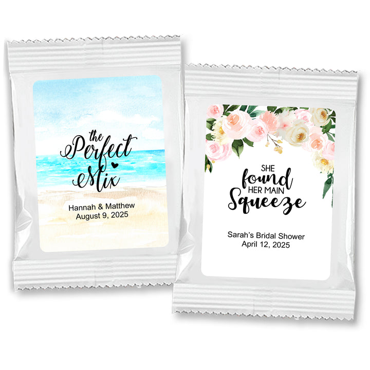 Floral &amp; Botanicals Personalized Lemonade Favors
