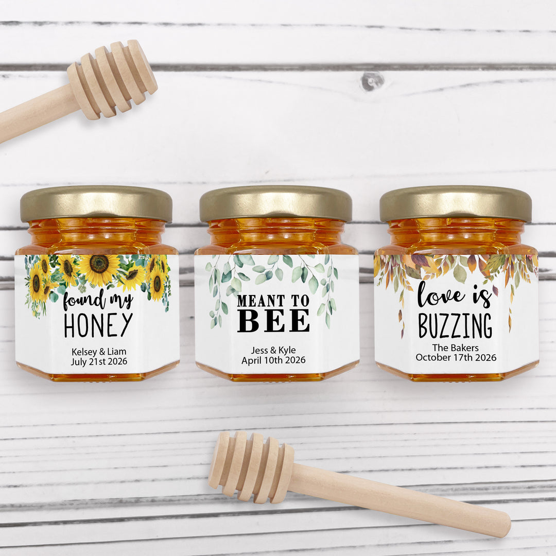 Honey Wedding Favors - Floral &amp; Botanicals Collection
