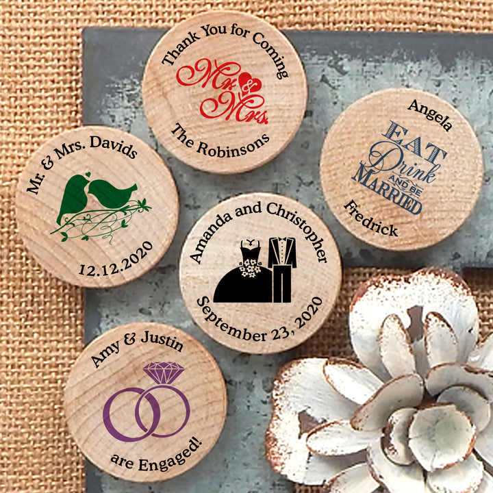 Personalized Wooden Magnets