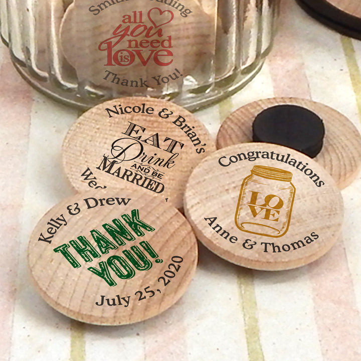 Personalized Wooden Magnets