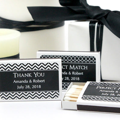 Personalized Matchboxes - Silhouette Collection - Set of 50