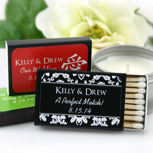Personalized Matchboxes - Silhouette Collection - Set of 50