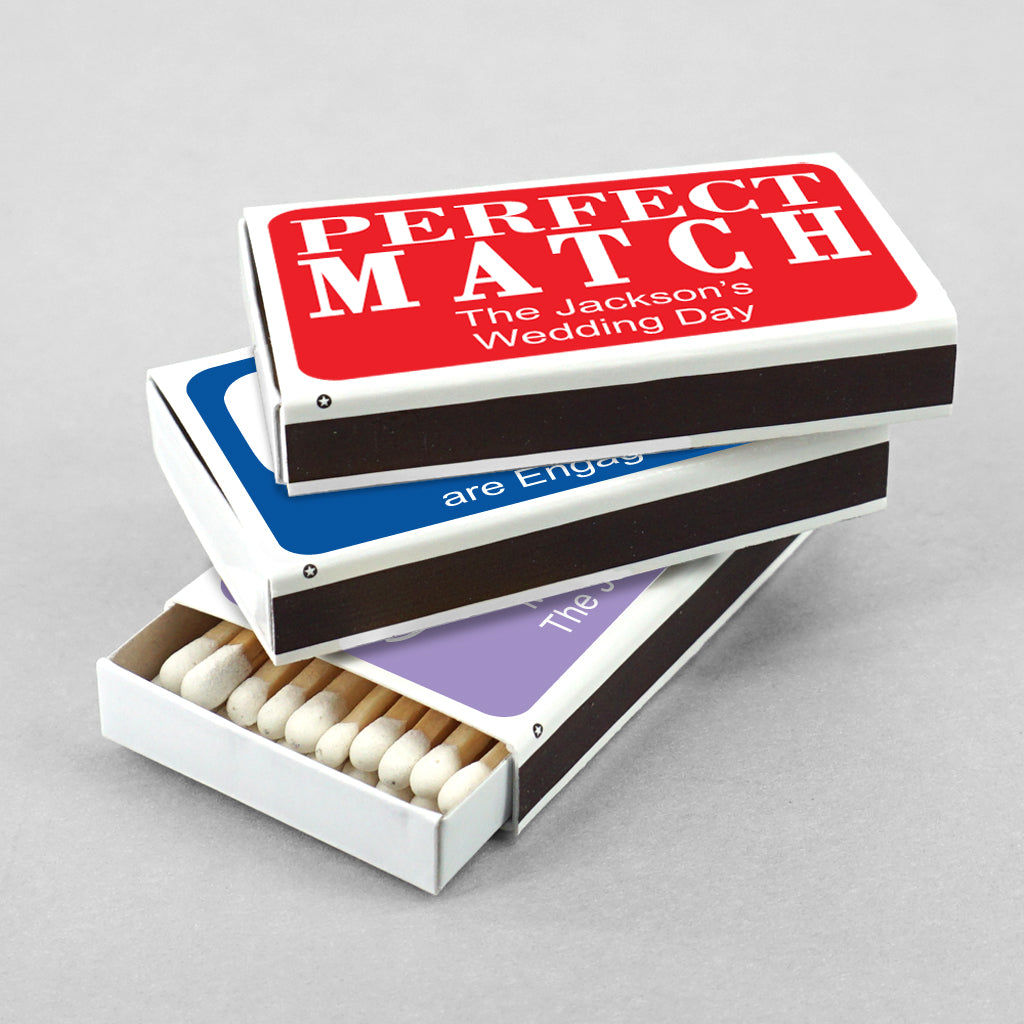Perfect Match Personalized Matches - Set of 50