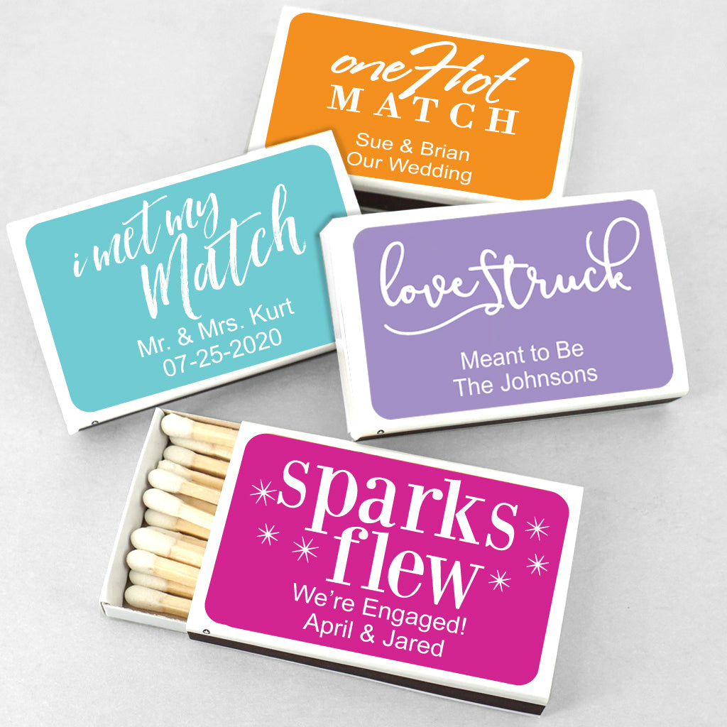 Perfect Match Personalized Matches - Set of 50