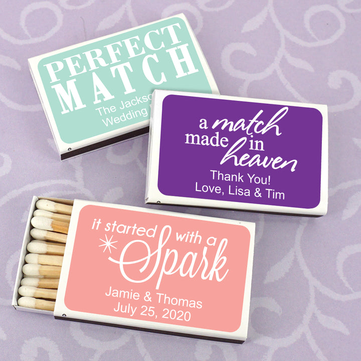 Perfect Match Personalized Matches - Set of 50