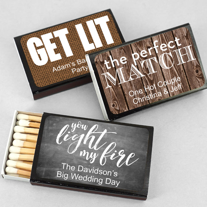 Perfect Match Personalized Matches - Set of 50